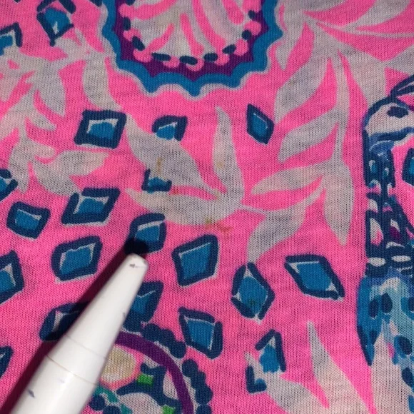 Lilly Pulitzer Girls Mini Marlowe Dress 8/10 Strut Your Stuff Plumeria Pink - Picture 11 of 12